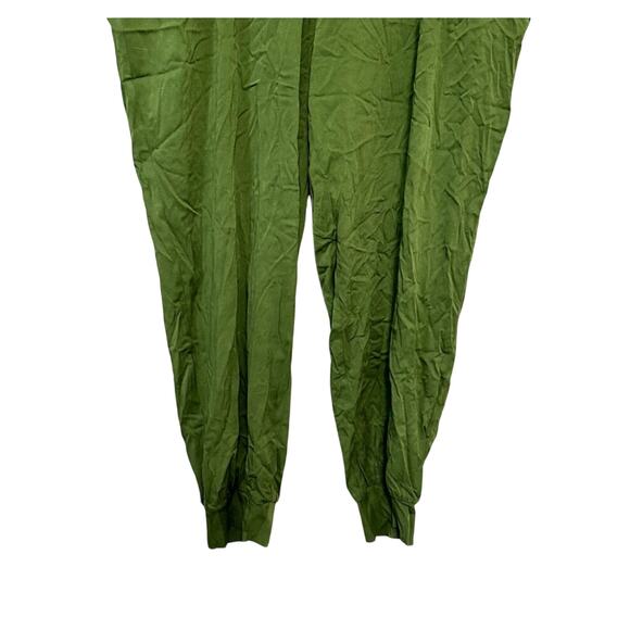 11 Honore Woven Joggers Drapey Fit Elastic Waistband Back Pocket Green W 4X NWOT - Picture 4 of 9